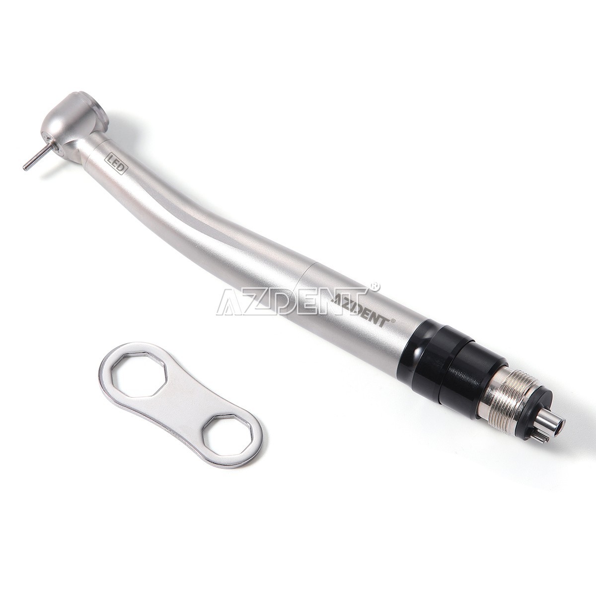 AZDENT Dental LED E-generator High Speed Handpiece With 4 Hole Quick Coupler