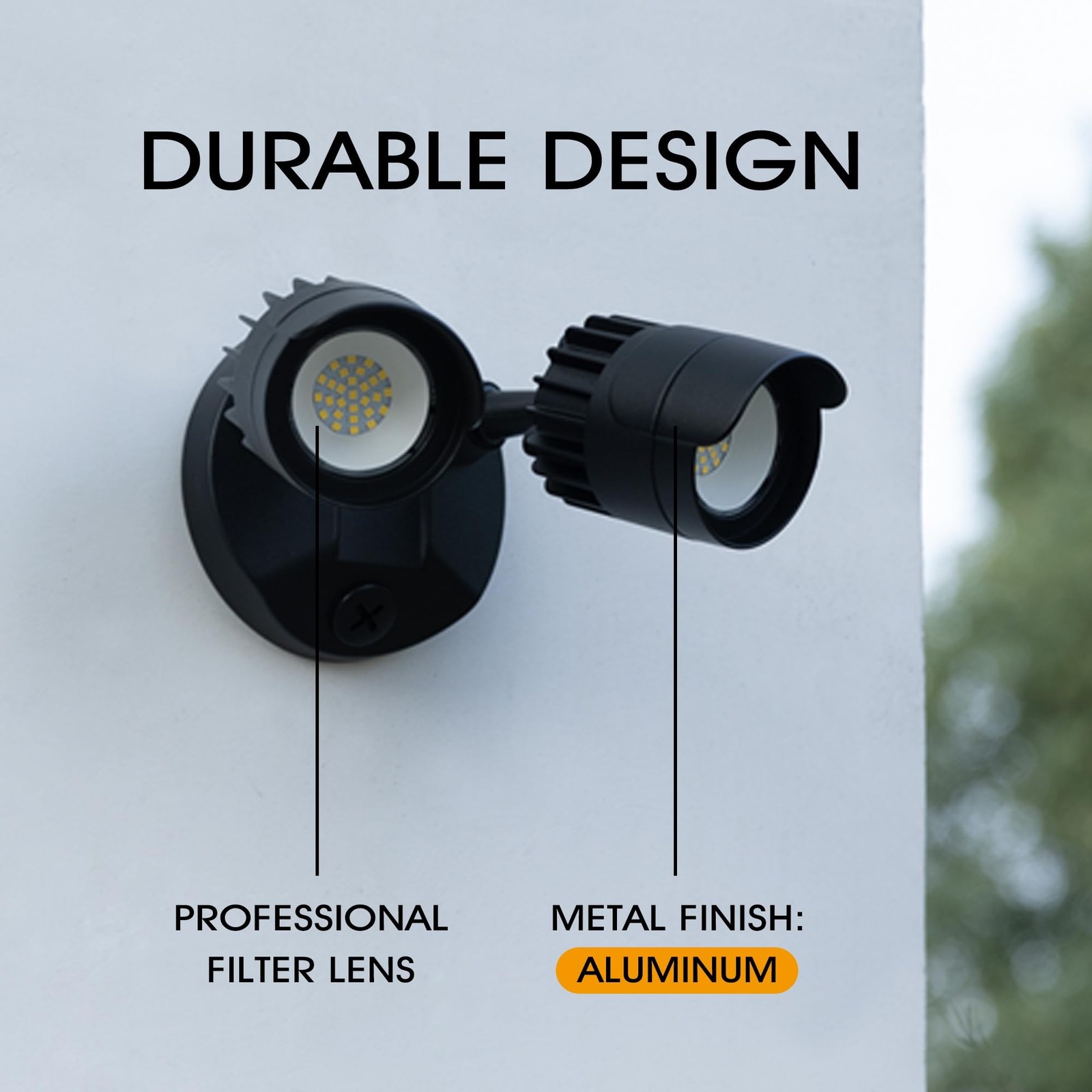 LED Flood Lights Outdoor, 34W 3500LM 5000K Daylight, IP65 Waterproof Security…
