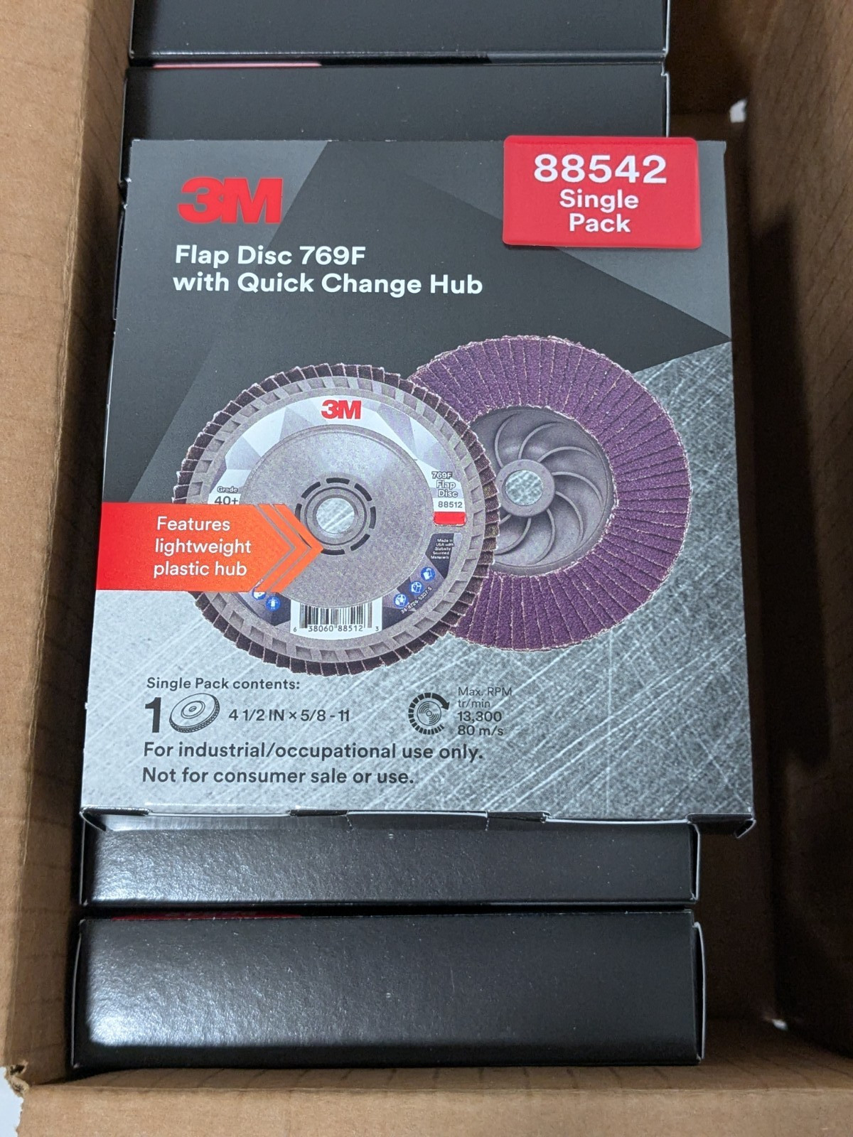 3M Flap Disc: 4-1/2″ Dia, Ceramic Alumina, Type 27 Qty 10 7100244691