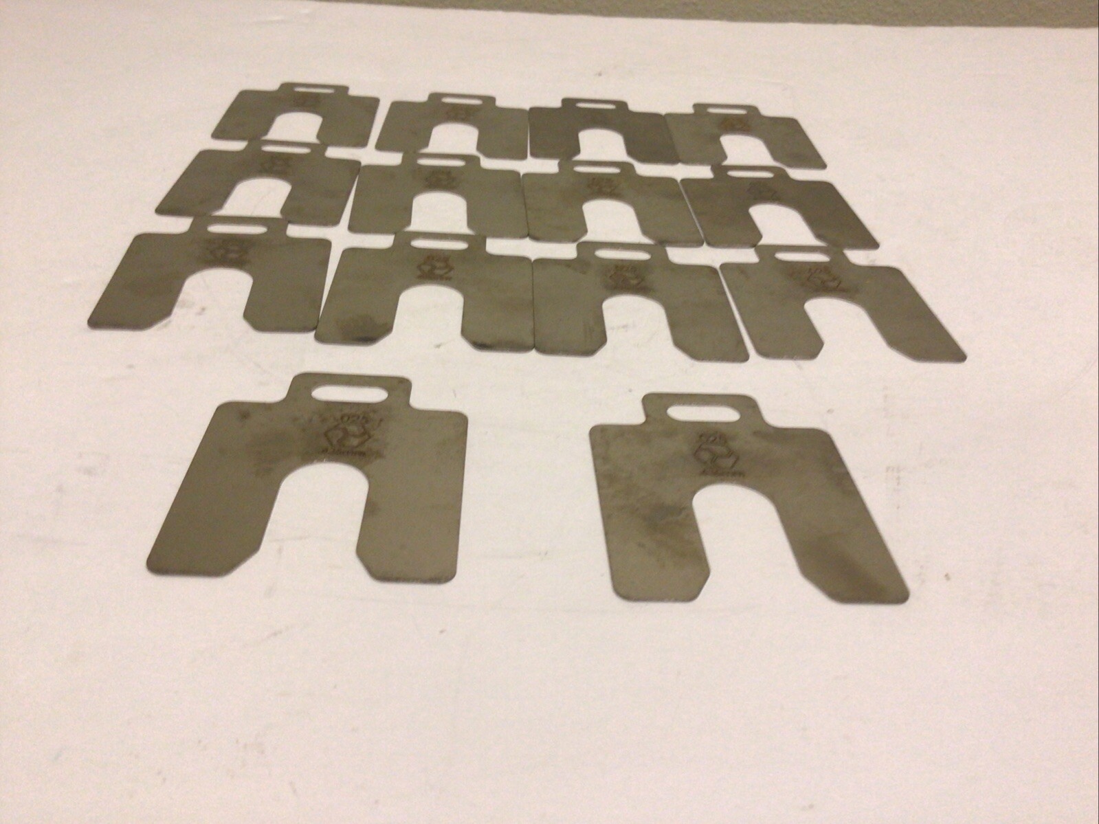 NEW, (LOT OF 14) MAUDLIN PRODUCTS MSA025 A-2 X 2″ X 0.004″,20 PACK SLOTTED SHIM