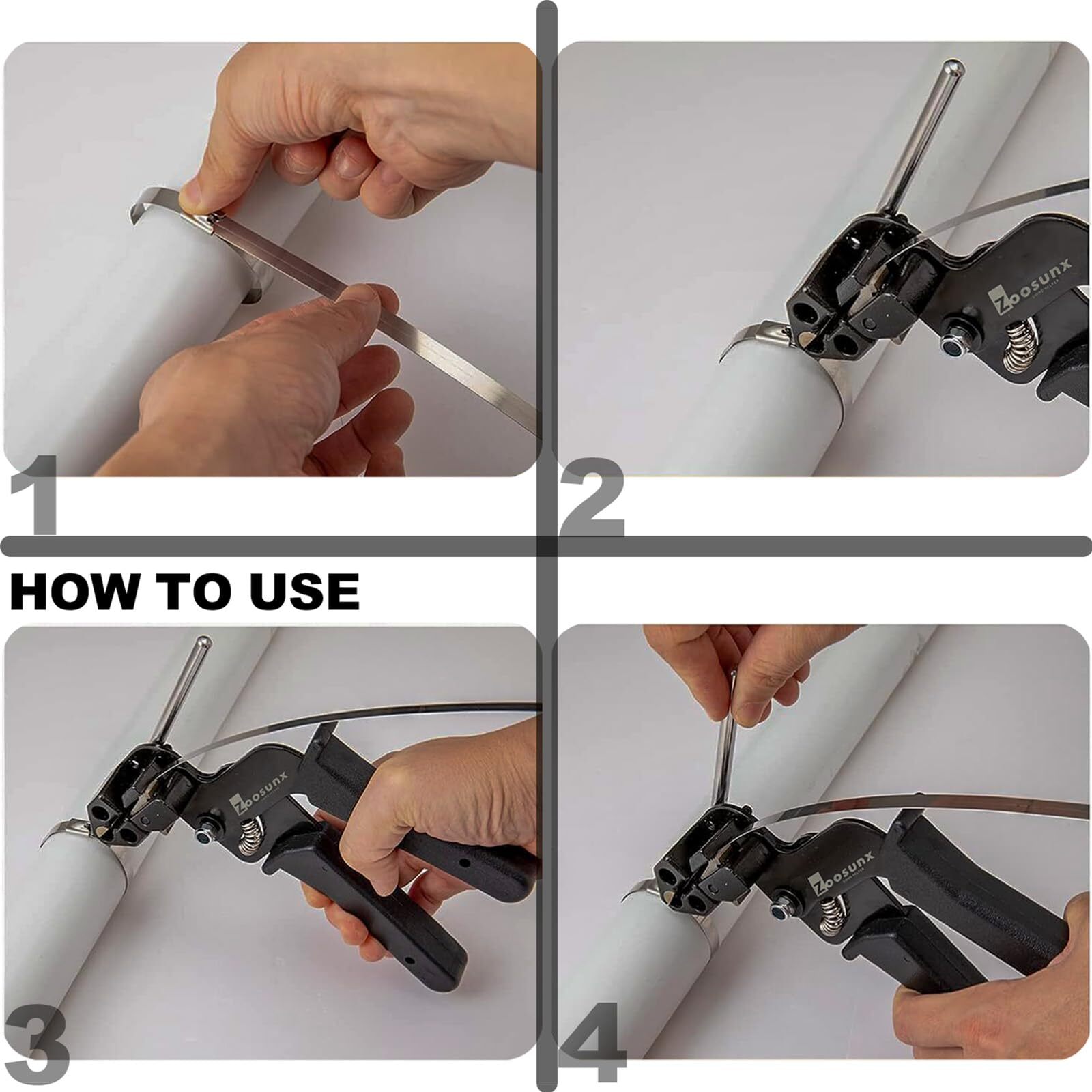 Metal Zip Ties Tool Stainless Steel Cable Tie Gun Use For Cutting And Fastening
