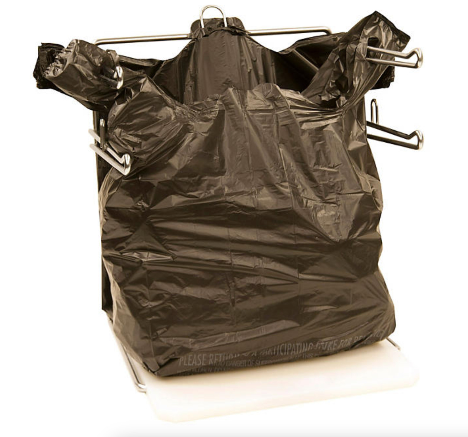 Bags 1/6 Large 22 x 6.5 x 11.5 BLACK T-Shirt Plastic Grocery Shopping Bags Large