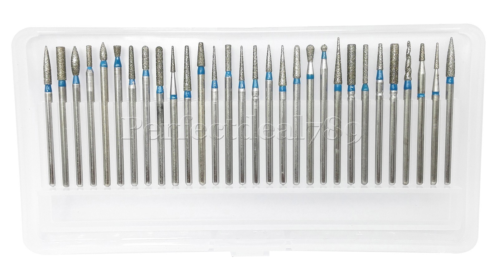 30Pcs/Set Dental The Original Bur Diamond Drill Bit Set Assorted Φ2.35mm 45mm