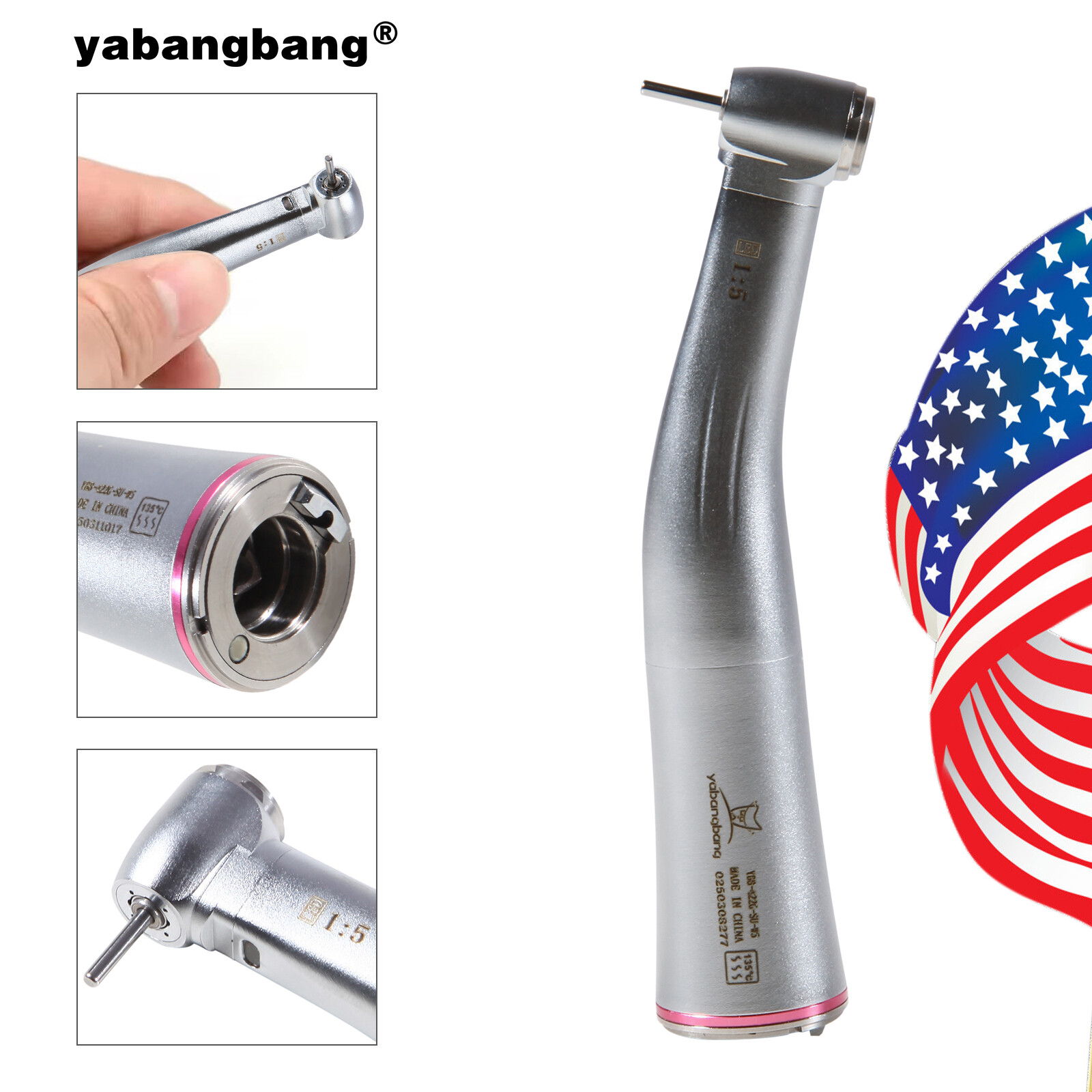Ti-MAX X95L Dental 1:5 Fiber Optic Contra Angle Low Speed Handpiece For NSK S