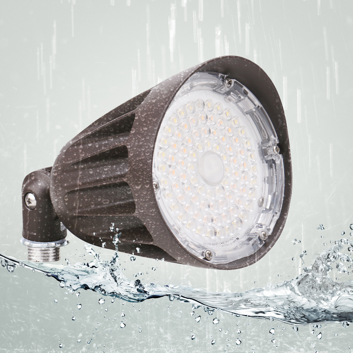 25W LED Bullet Flood Light 3CCT Selectable LED Landscape Spotlight with Knuckle
