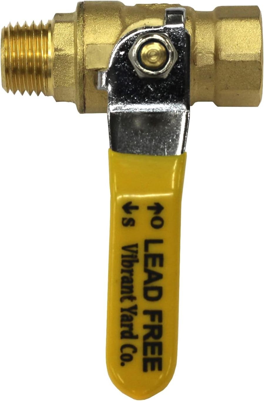 Lead-Free Brass 1/4″ In-Line Ball Shut Off Valve for Air, Water, Oil