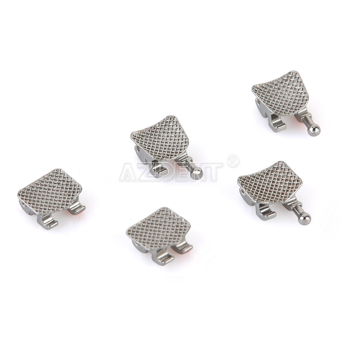 AZDENT Dental Orthodontic Metal Brackets Braces Standard MBT.022 Hooks 345