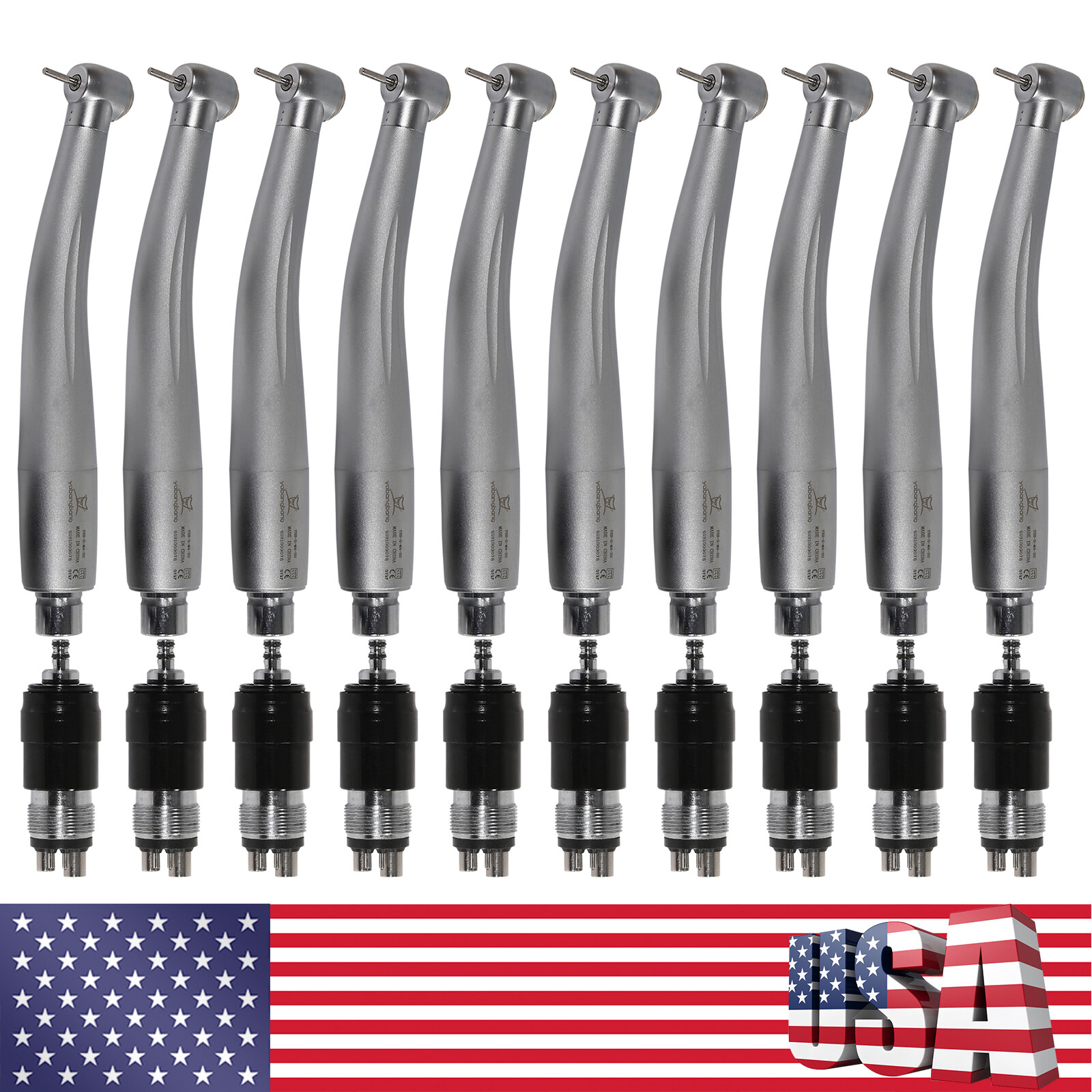 10* YABANGBANG Dental High Speed Handpiece with 4 Hole Quick Coupler Coupling