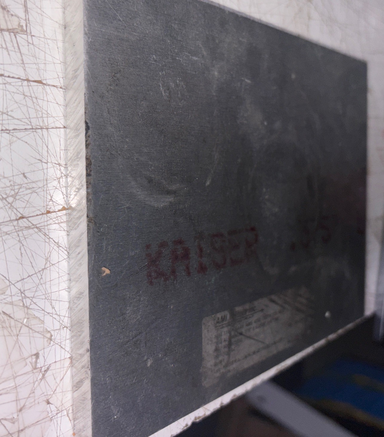 7050 T7451 Kaiser Select Aerospace Aluminum Plate .375”x6”x8”