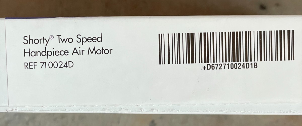 MIDWEST Shorty Air Motor Two-Speed 4 hole 710024D Dental Handpiece – NEW