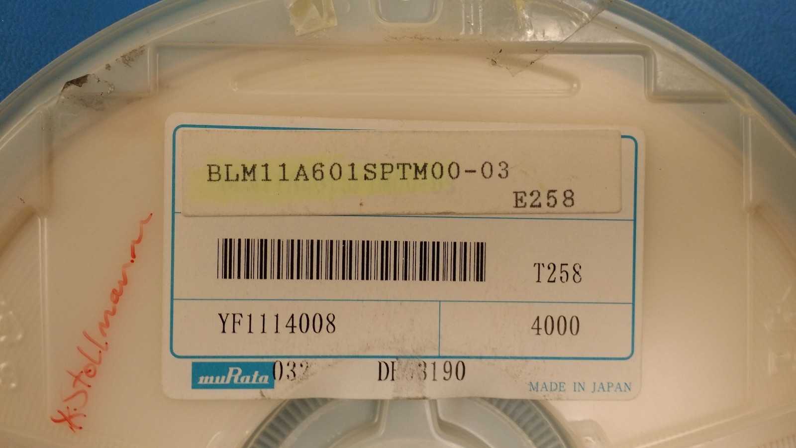 (25 PCS) BLM11A601SPT FERRITE CHIP 0.5 ohm, 0.2A, 100.0 MHz 0603