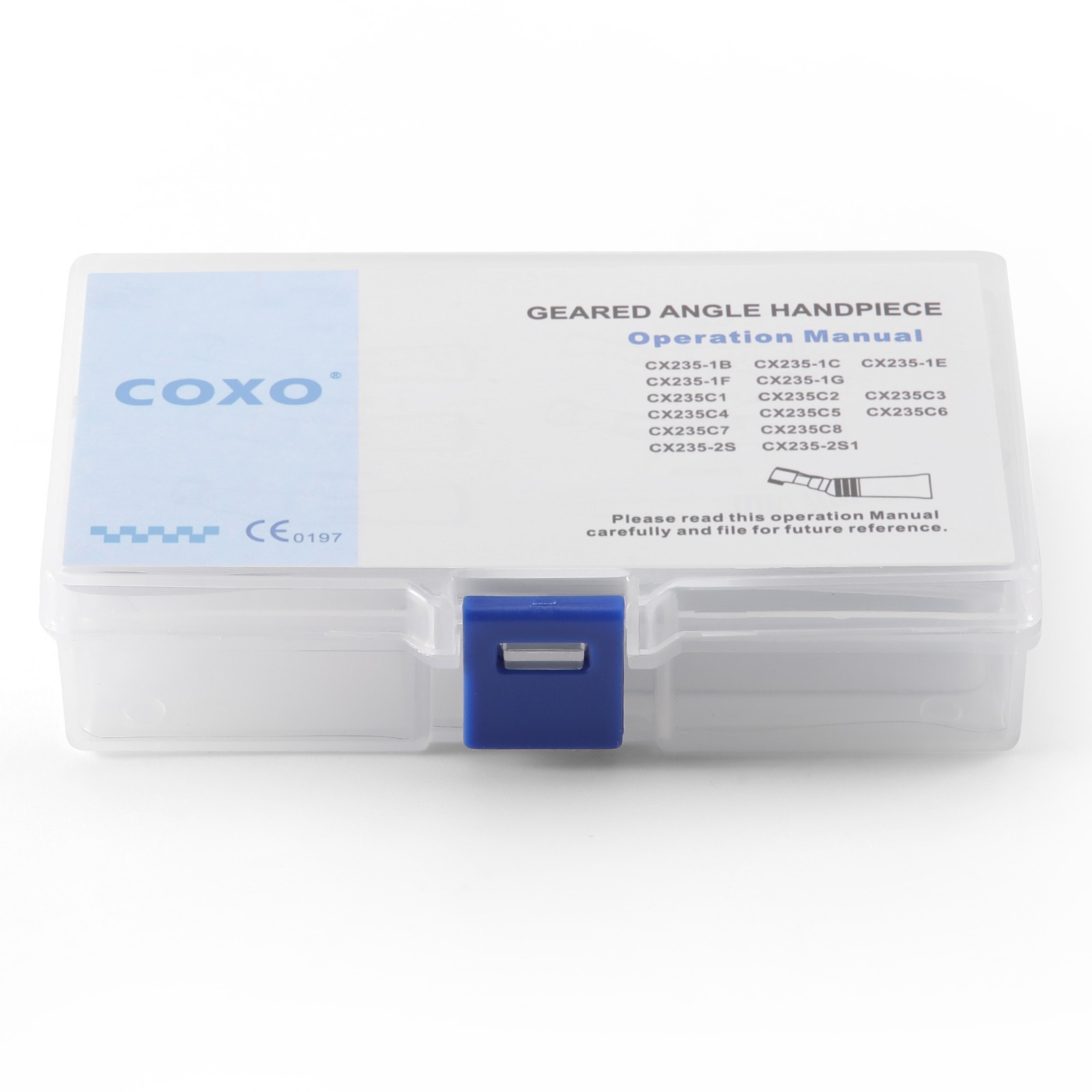 COXO Dental Low Speed Handpiece 1:1 Inner Channel Contra Angle Push Button