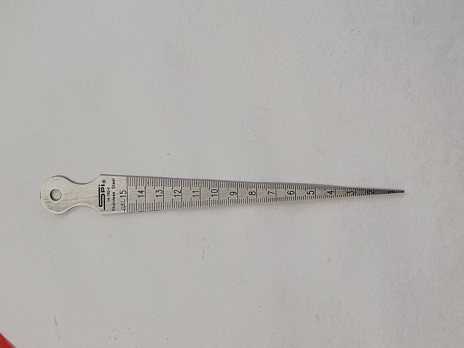 SPI 14-180-4 Taper Gage 1/32 to 5/8 1-15mm Accuracy +- 0.004