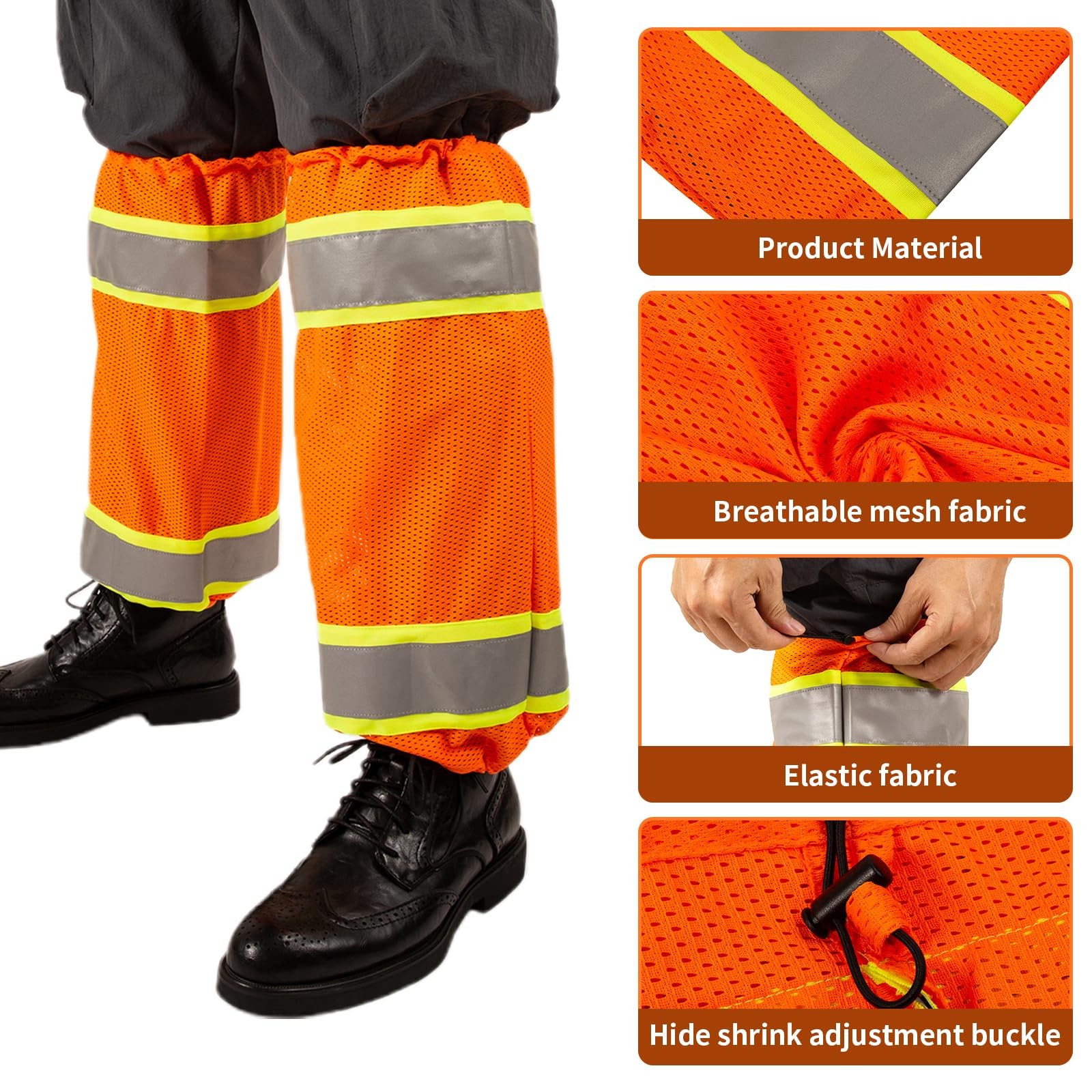 High Visibility Reflective Unisex-adult Work Leg GaiterHi Vis Reflective Clas…