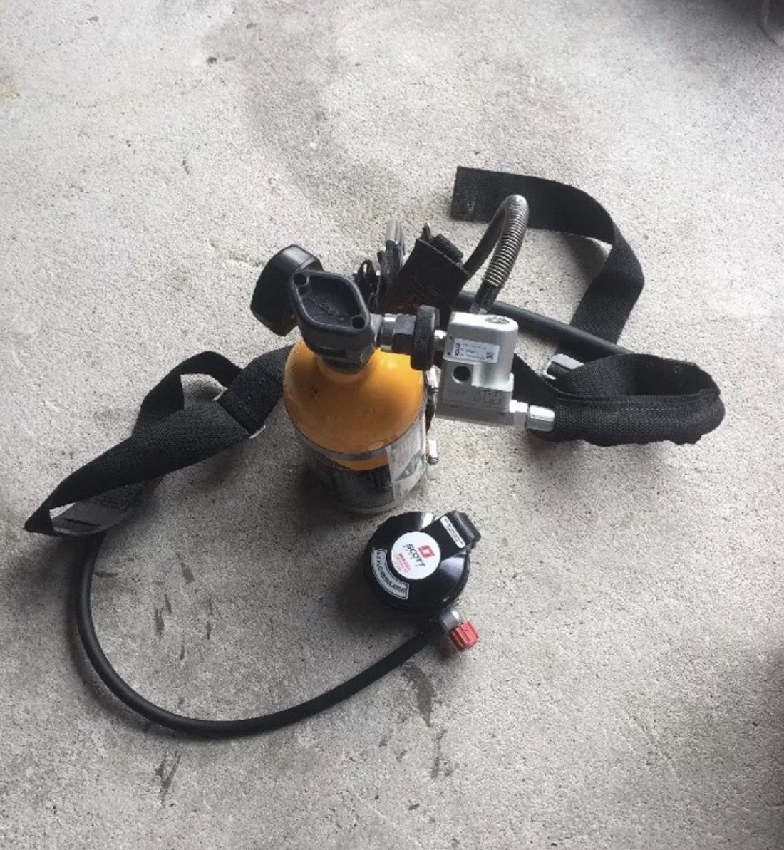 Scott SKA-PAK 5min Emergency Escape SCBA SABA Work Pack Excellent Condition