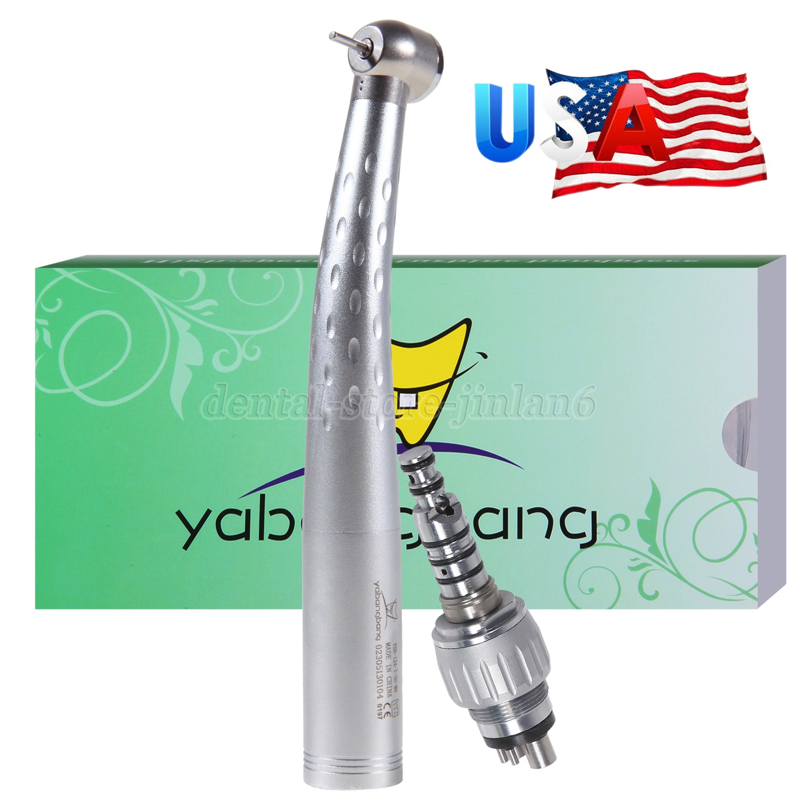 YABANGBANG Dental High Speed Handpiece with 4Hole Swivel Coupler For KaV GD4