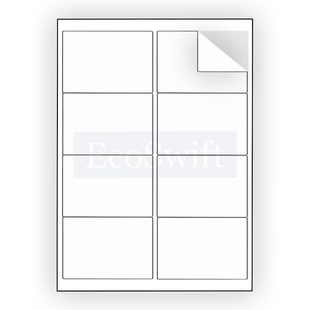 (16000) 4 x 2.5 EcoSwift Laser/Ink Address Shipping Adhesive Labels 8 per sheet
