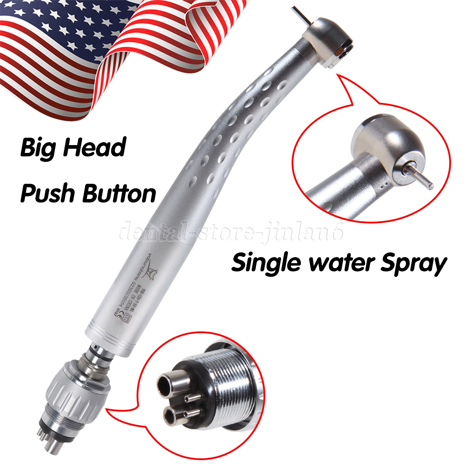 YABANGBANG Dental High Speed Handpiece with 4Hole Swivel Coupler For KaV GD4