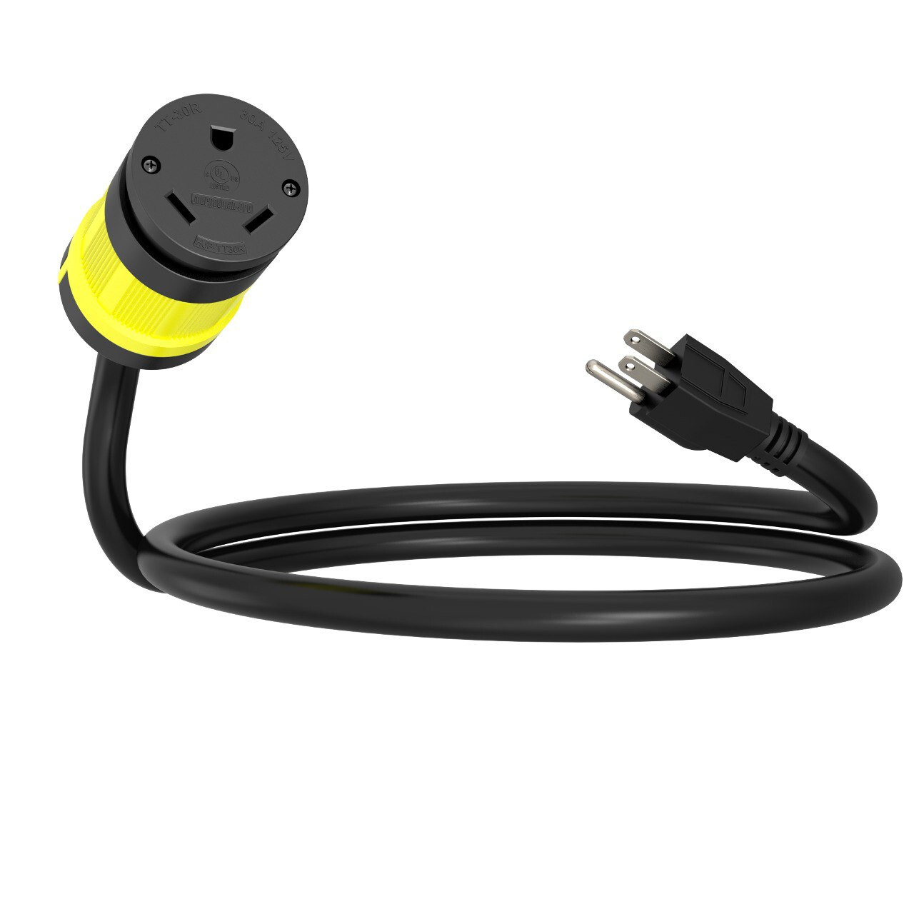 RV Camper Cord Adapter 15A Male to 30A Female 24inch Power Connector 110V 120V