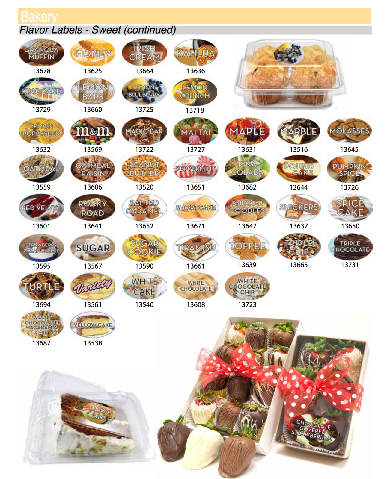Food Flavor Labels 1.25″ x 2″ 500 labels per roll Stickers- Large Variety to Buy