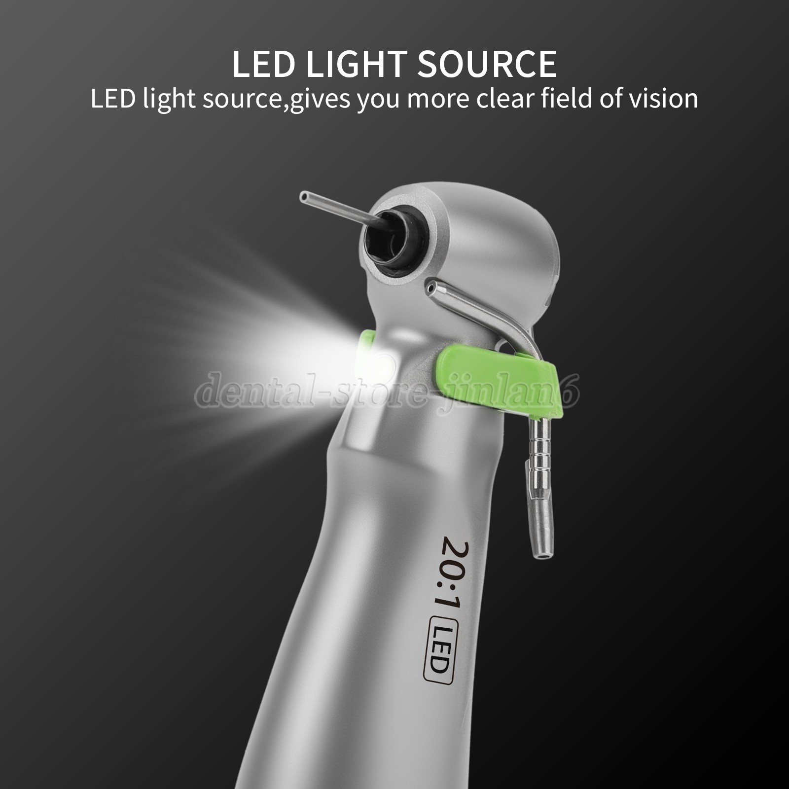 New WS-75 LG 20:1 LED+ Contra Angle E-Type for W&H Dental Implant Surgical Motor