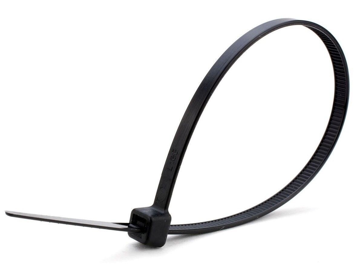 1000 Pieces 14″ Black Nylon Cable Straps Zip Ties Wire 50 Lbs Tensile Strength