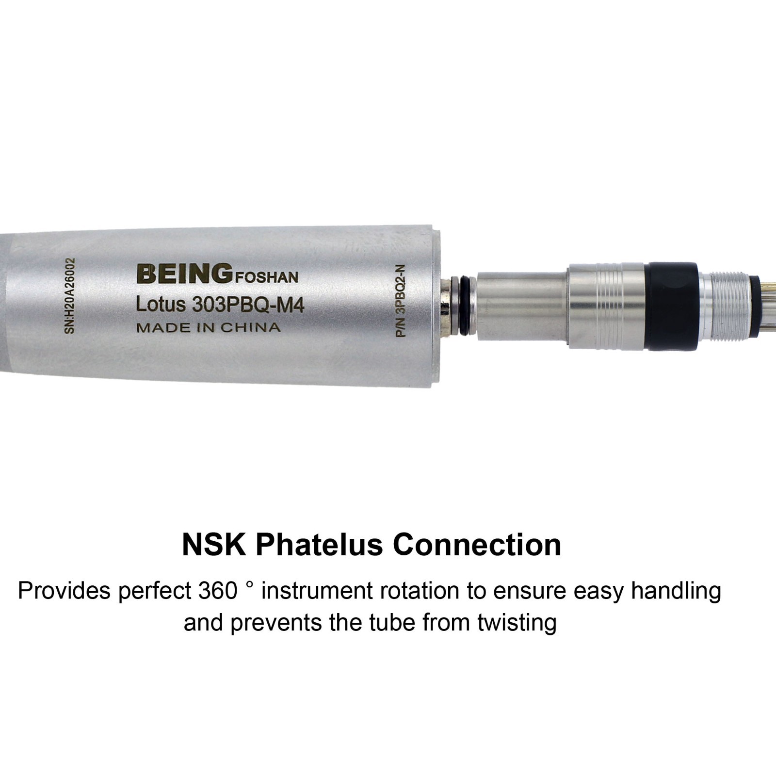COXO Dental Small Mini Head High Speed Handpiece Fiber Optic Turbine NSK Coupler