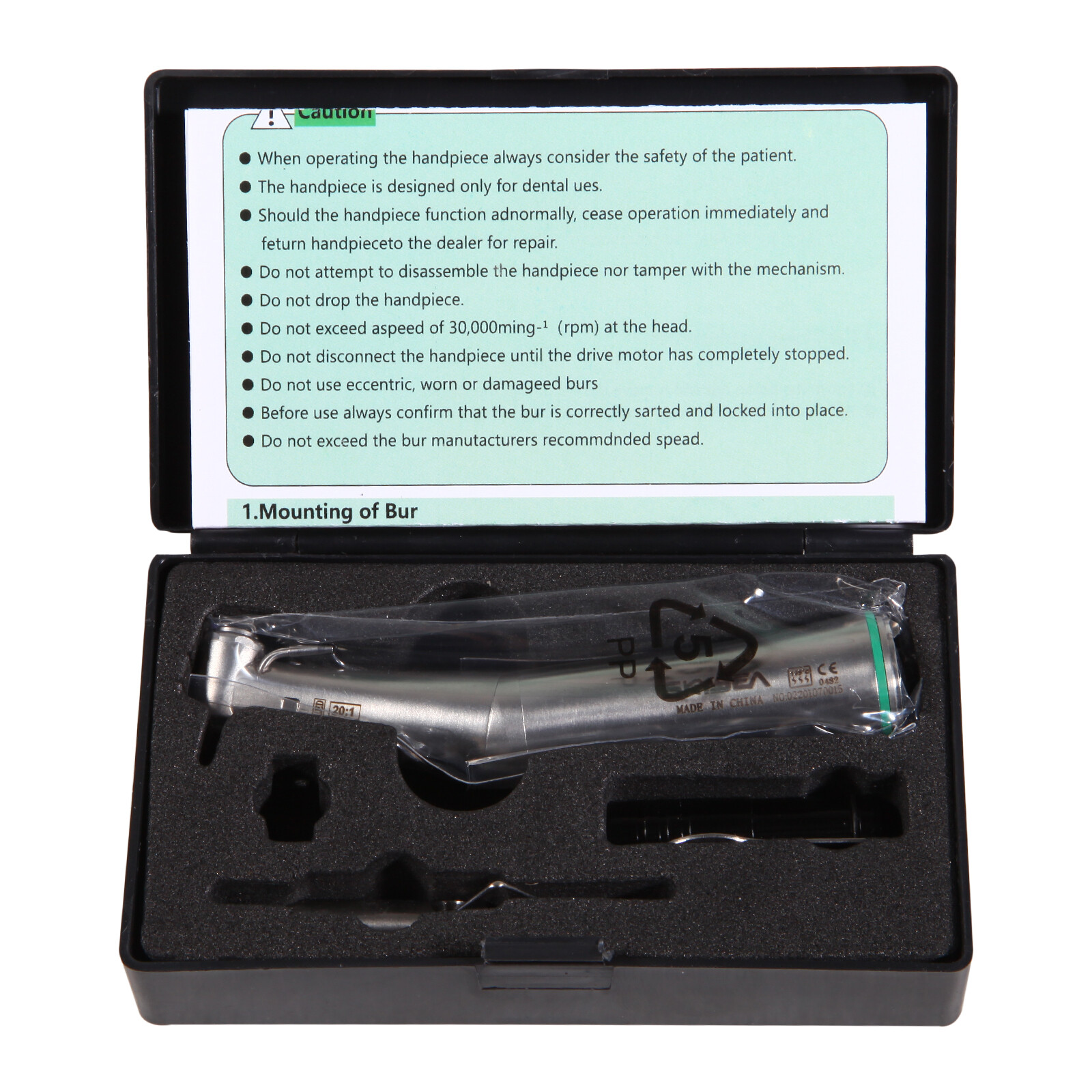 SKYSEA Dental Implant 20:1 LED Surgical Contra Angle Handpiece Detachable Head