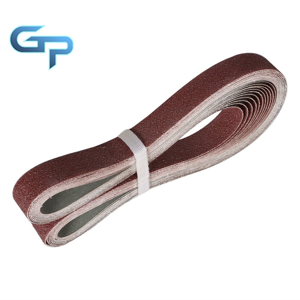 New 1 In x 42 In Sanding Belts 60 80 120 150 240 400 Grits Red Belt Sandpaper