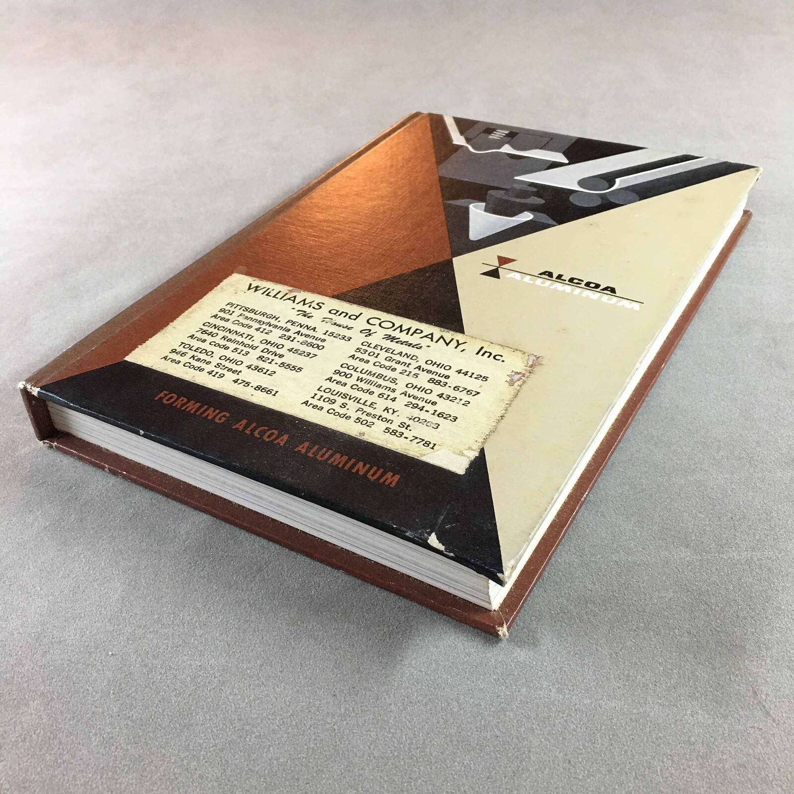 Vintage 1962 Alcoa Aluminum Forming Handbook Hardcover