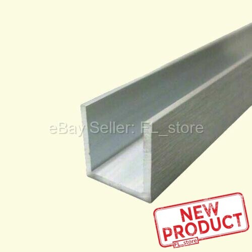 8 Feet Aluminum Channel 1″ Leg x 1″ Base Width x 3/4″ Inside x 1/8″ Thick NEW