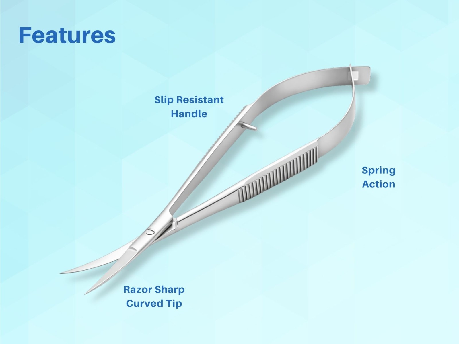 Castroviejo Micro Scissors 4.5″ Curved ARTMAN