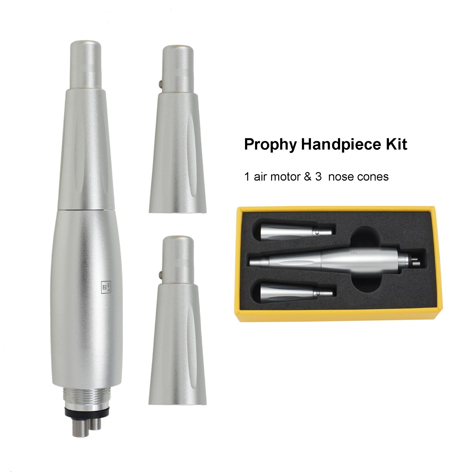 Dental Hygiene Handpiece Prophy Air Motor 3 Nose Cone 4 Holes 360 Degree Swivel