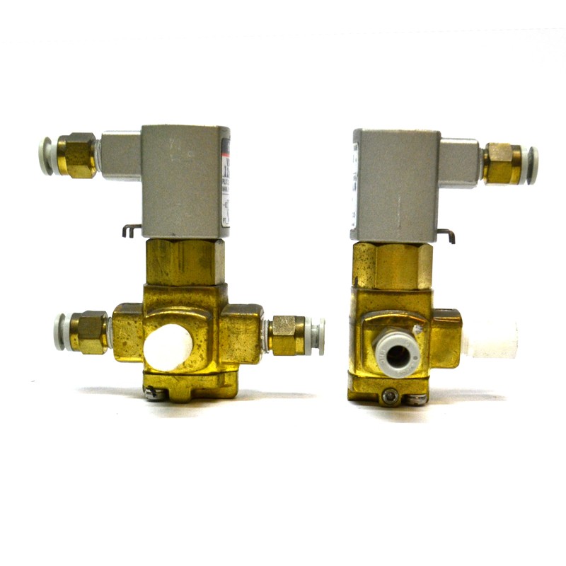 (Lot of 4) SMC VXA3124 Direct Air Operated 3-Port Valve for Air, Water, Oil, Gas