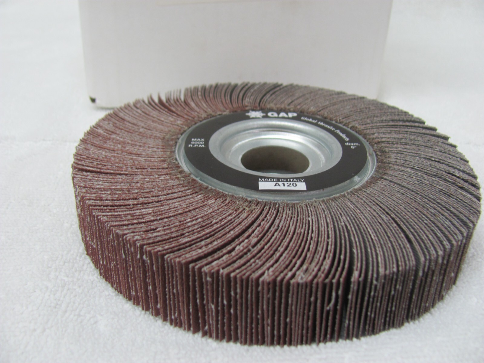 6″ x 1″ x 1″ Inch 120 Grit Bench Pedestal Grinder Premium Unmounted Flap Wheel