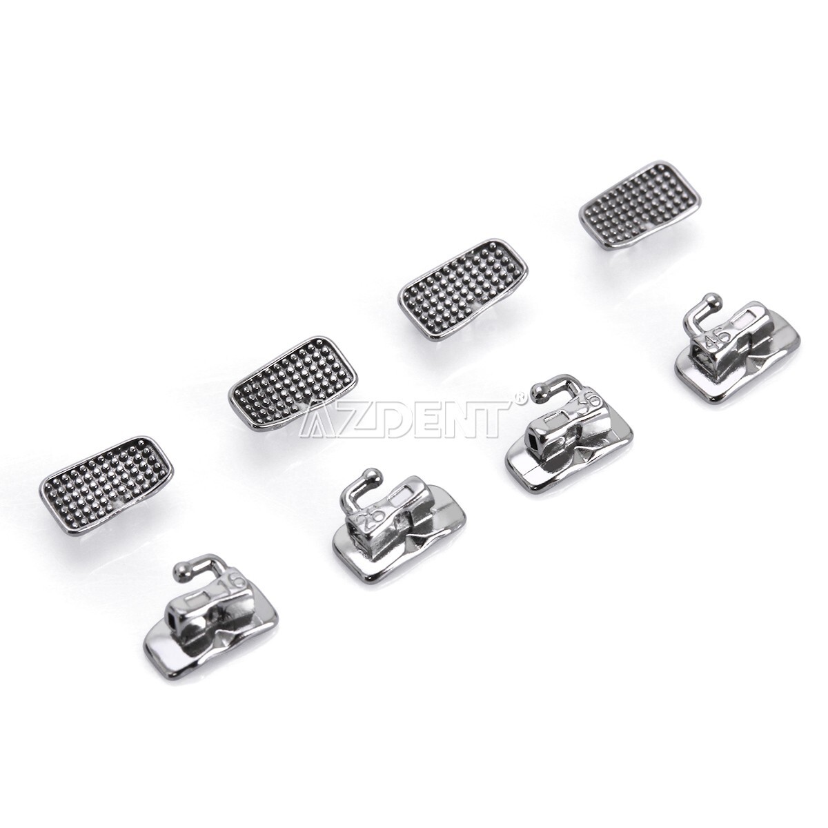 50Sets AZDENT Dental Orthodontic Sgl Buccal Tube Roth.022 1st Molar Non-Conv