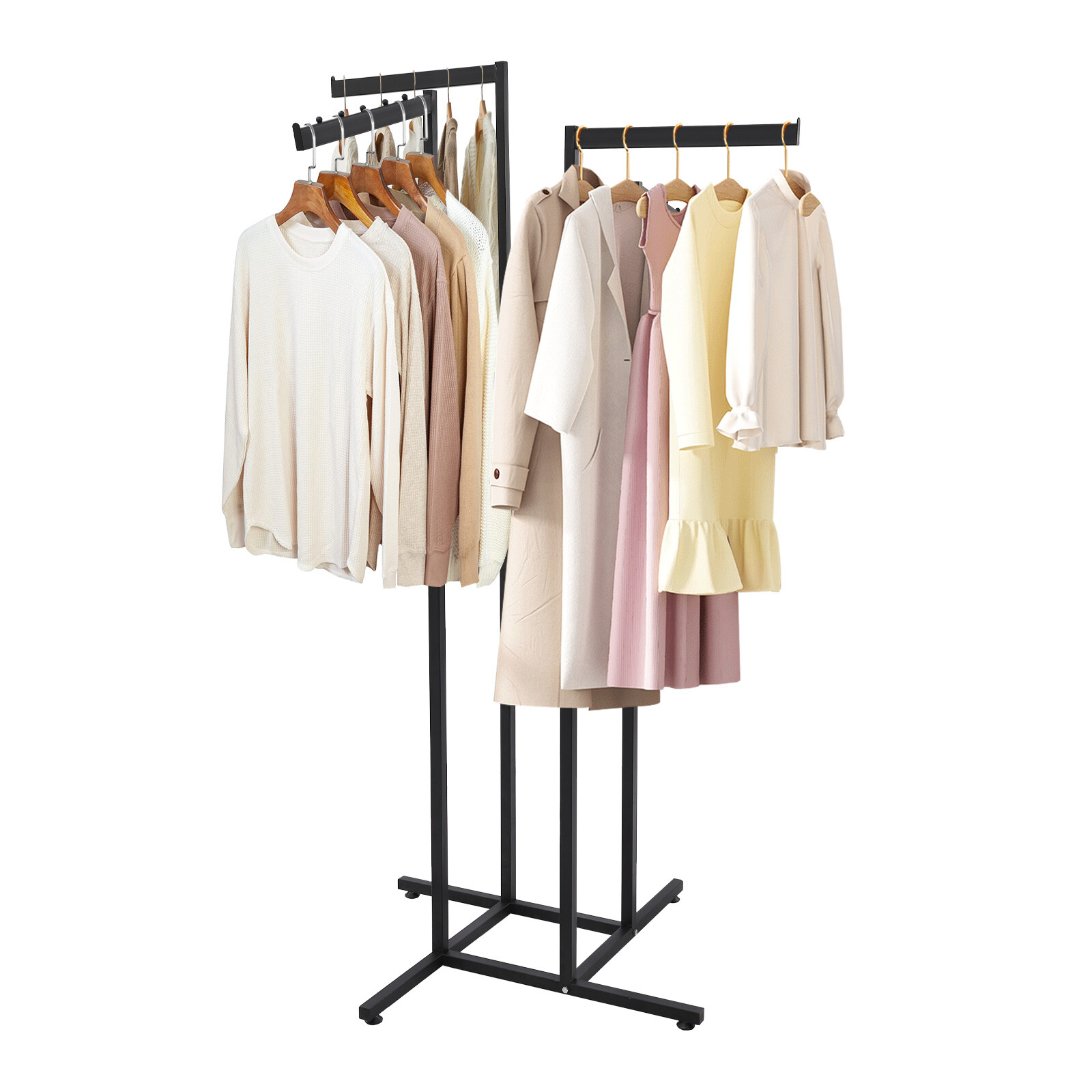 4-Way Adjustable Clothing Rack Clothing Display Rack Clothing Store Clothes Rack