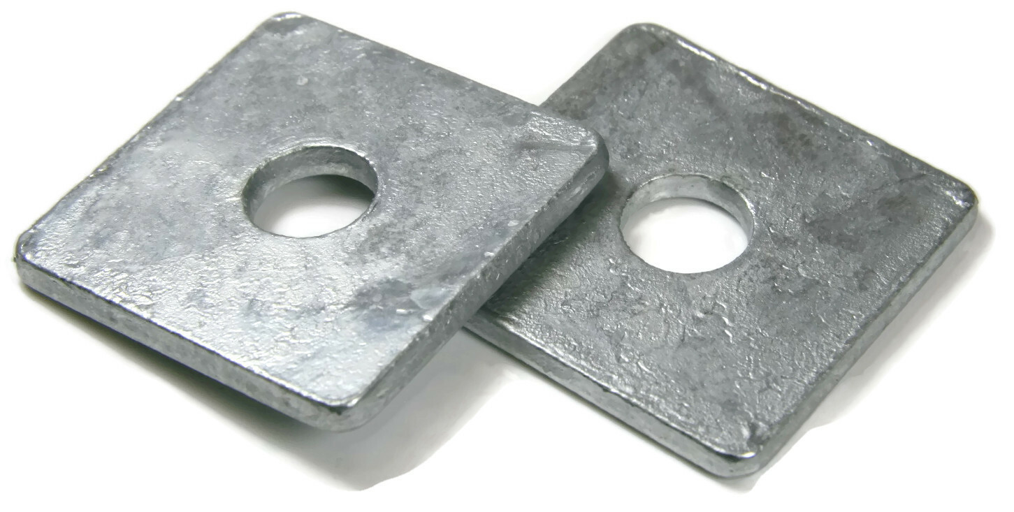Square Washers Hot Dip Galvanized Steel Square Plate Washers – Sizes 1/2″ To 1″