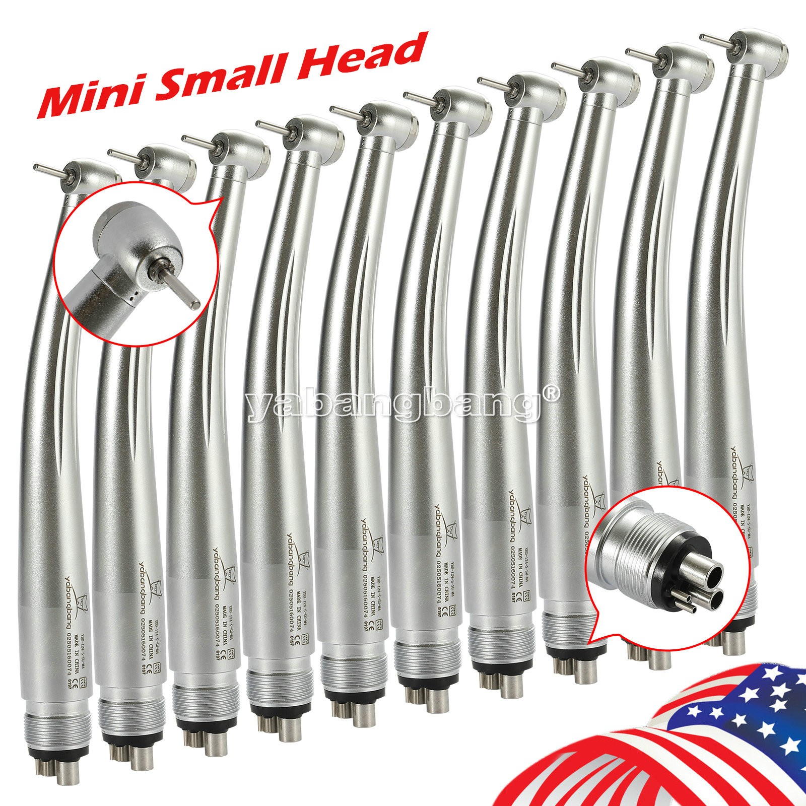 Dental High Speed Handpiece Pediatric Mini Small Head 4 Holes NSK Style Kid