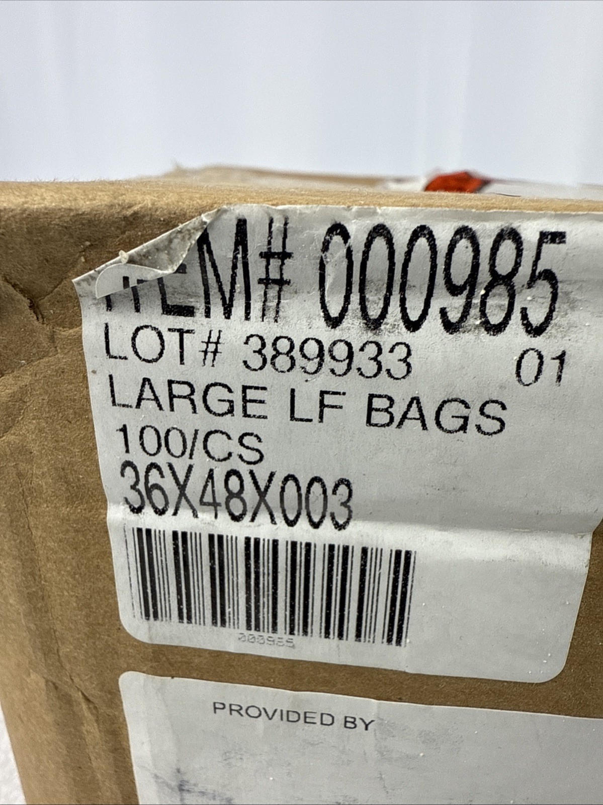 Smart Tech 36in x 48in 3mil 100ct Clear Poly Bags Flat Open Top Plastic