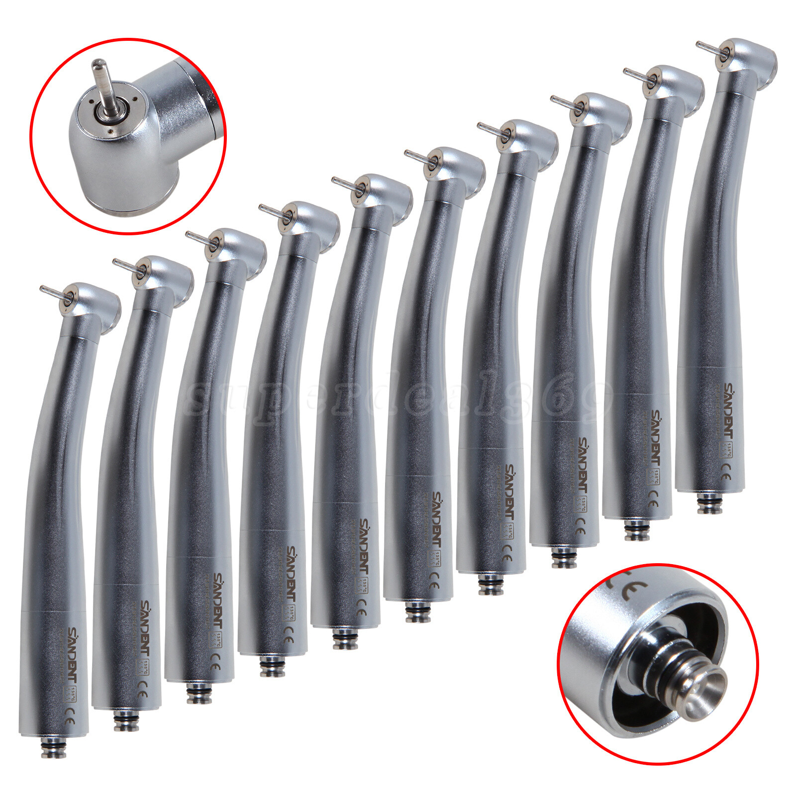 1-10PCS NSK Dental High Speed Turbine Handpiece /4 Hole Quick Coupler SANDENT sa