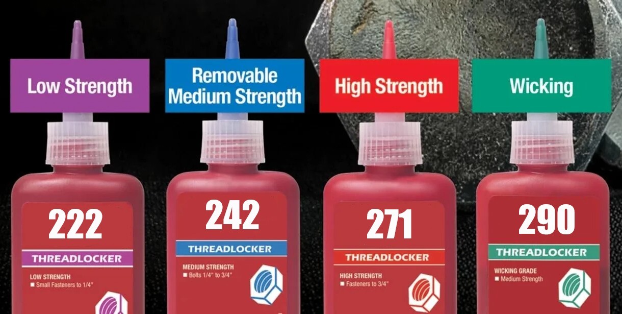 100 count Medium Blue 242 2ml Thread Lock Locker Threadlocker Threadlock Bulk