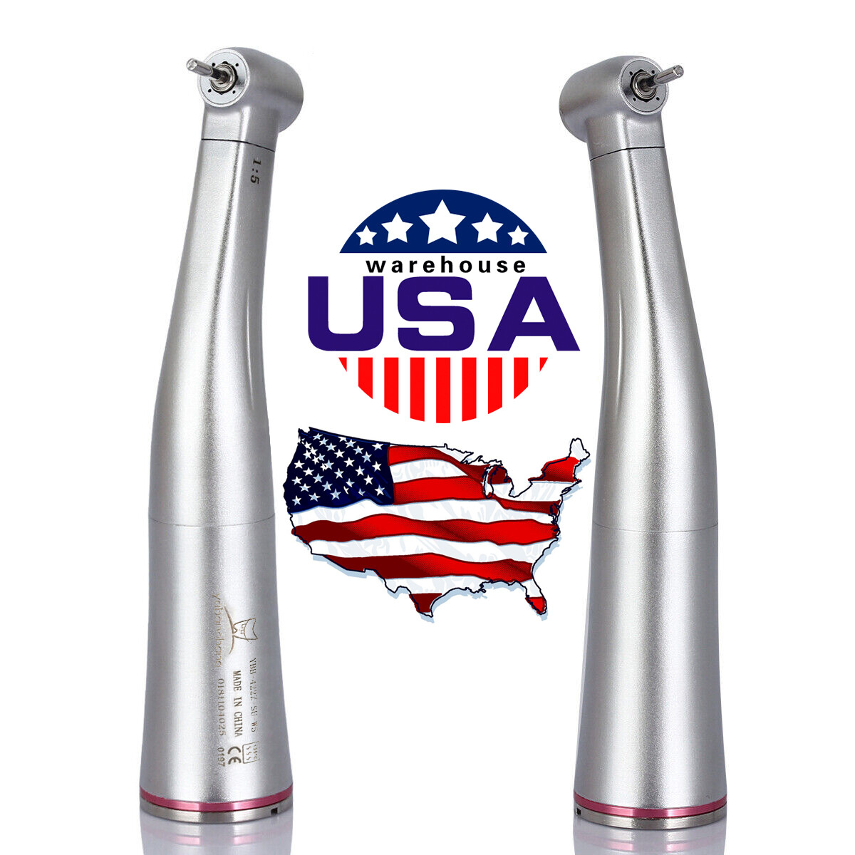 Dental 1:5 Increasing Handpiece Contra Angle LED /No LED fit NSK Electric Motor