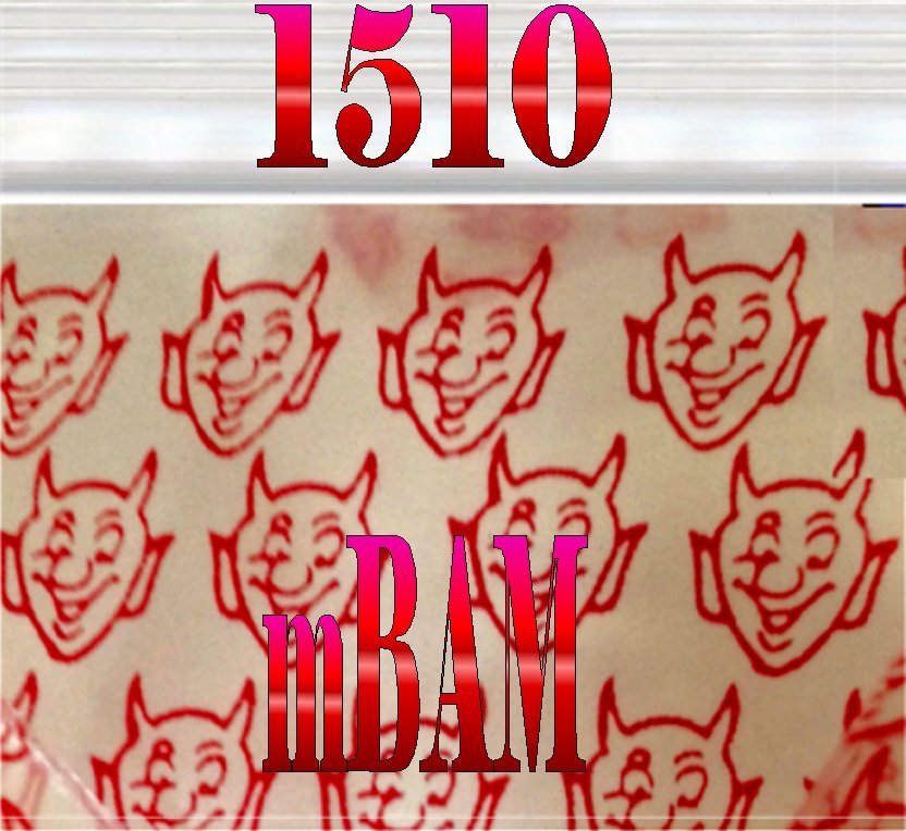 100 PACK BIG RED LIPS 1510 Apple Zip Baggies 1.5X1.0″ Mini Bags