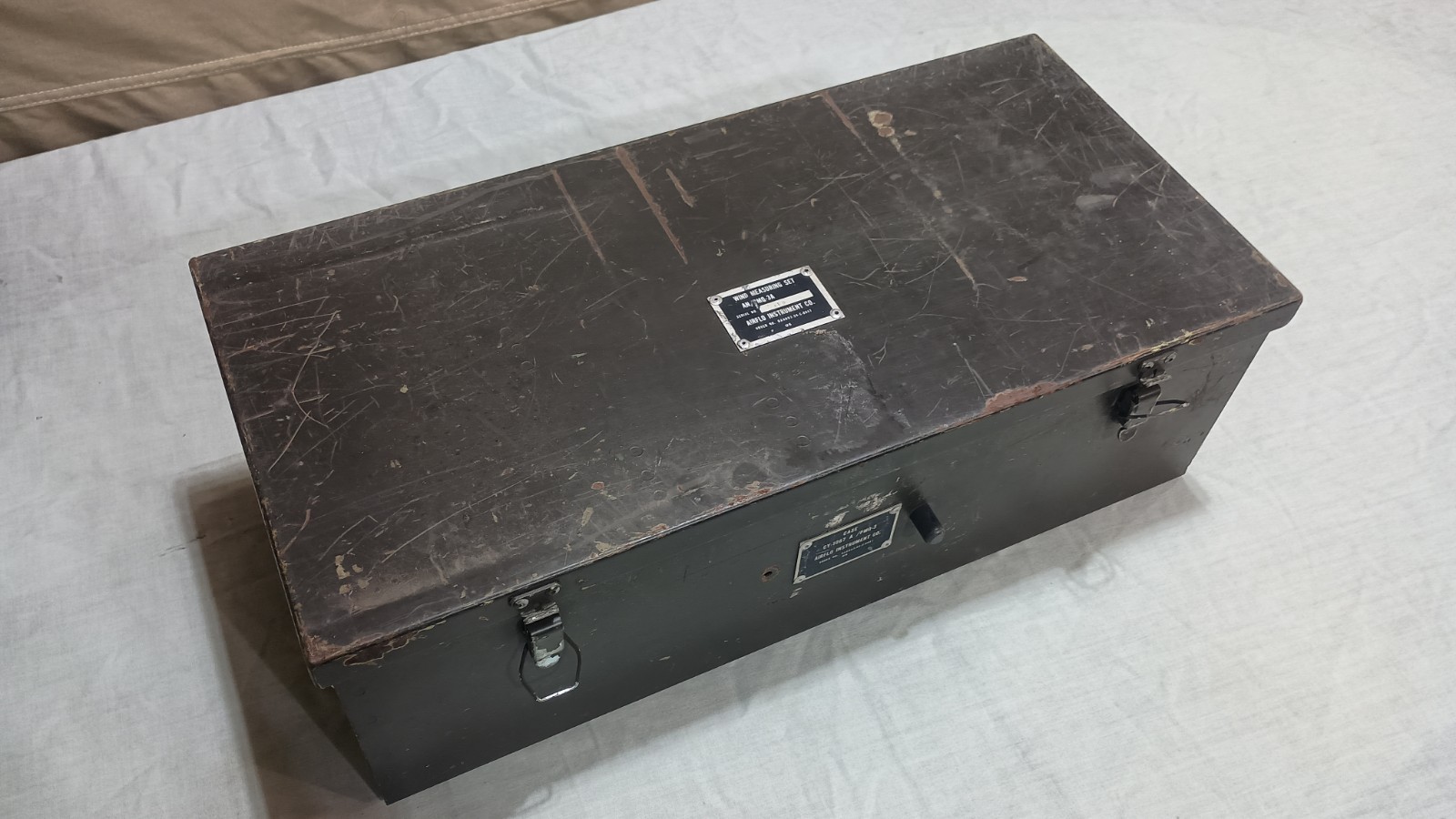 Vintage Us Army PMQ-3 Wind Measuring Instrument Wind Speed Meter Vietnam Era
