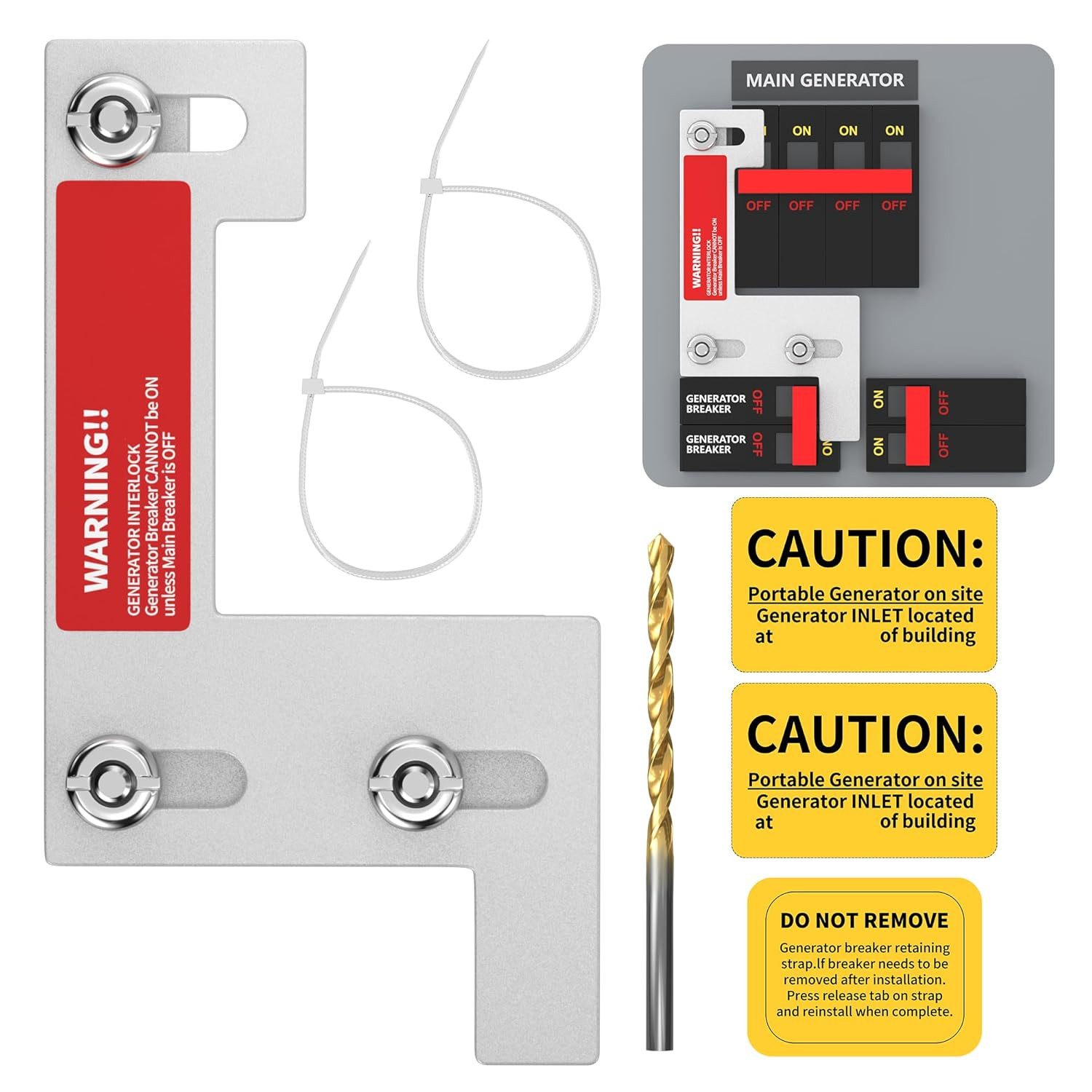 Generator Interlock Kit Compatible with ITE, Murray, Gould, Thomas, Siemens a…