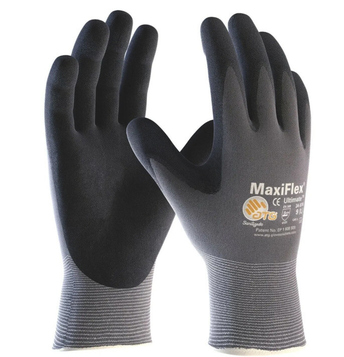 1 PR 34-874 MaxiFlex ATG Ultimate Nitrile Micro Nitrate Coated XL PIP