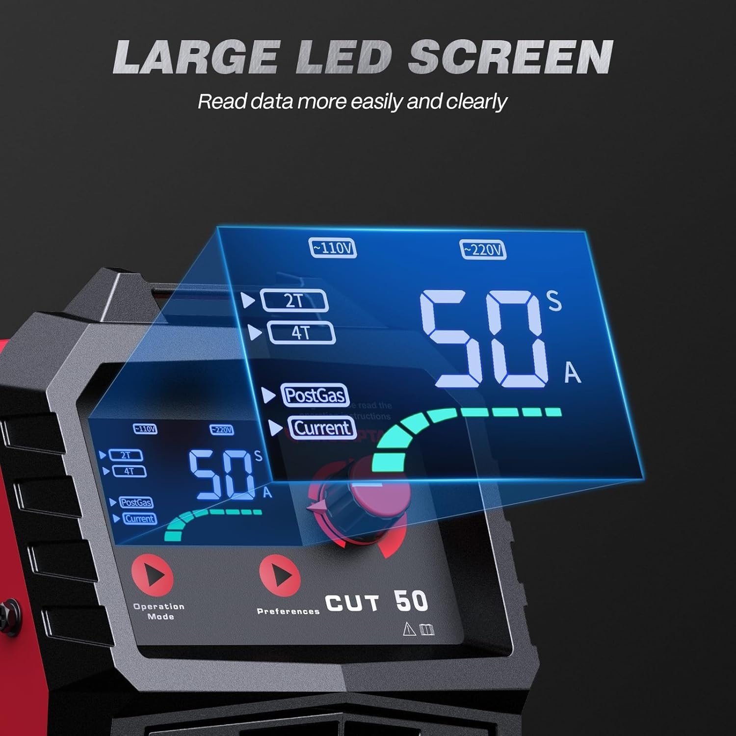 Professional-Grade Plasma Cutter: 1/2 Inch Clean Cuts & Smart Cooling System