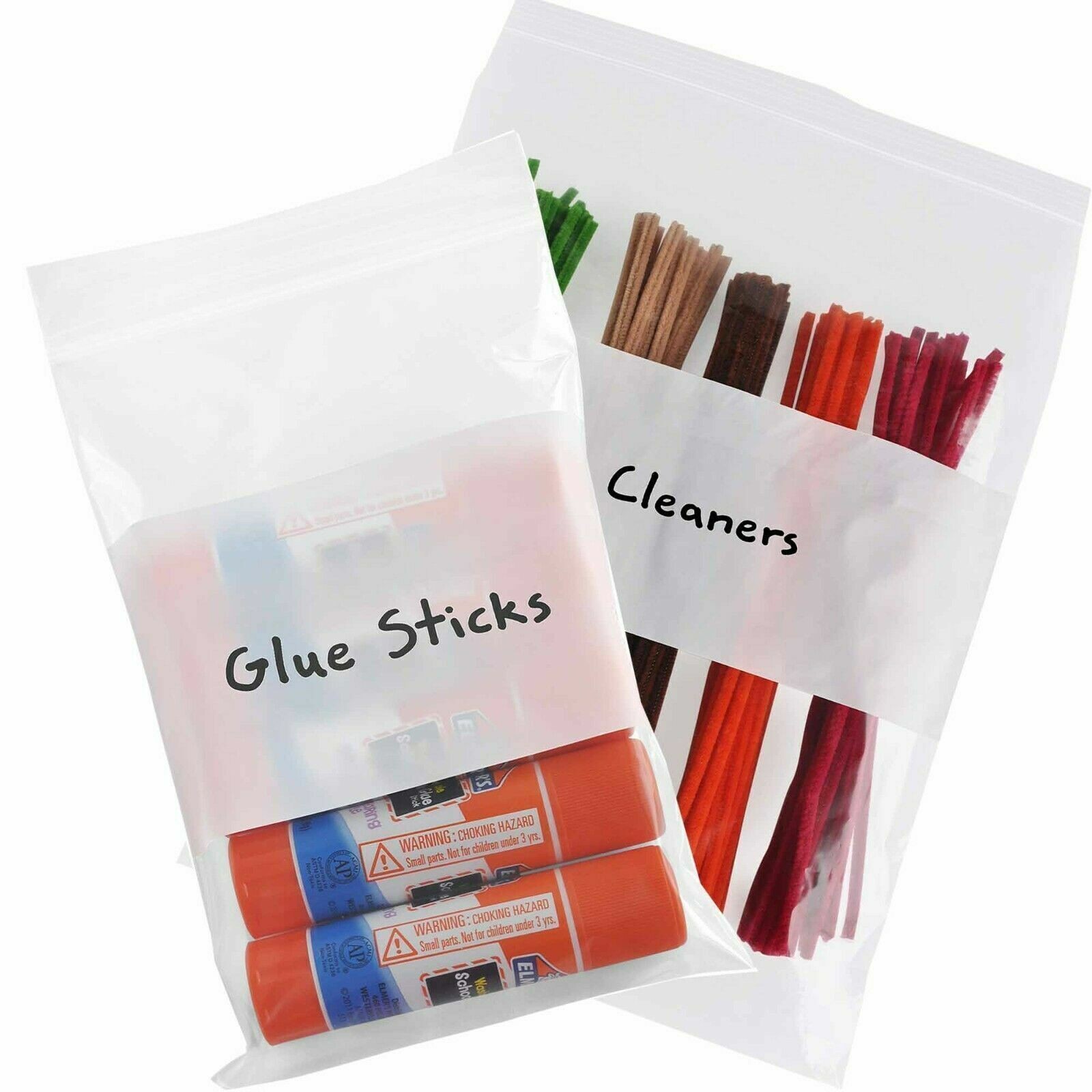 Clear Reclosable Top Seal Zip Lock Baggie Jewelry Plastic Bags 1000 Pieces 2 mil