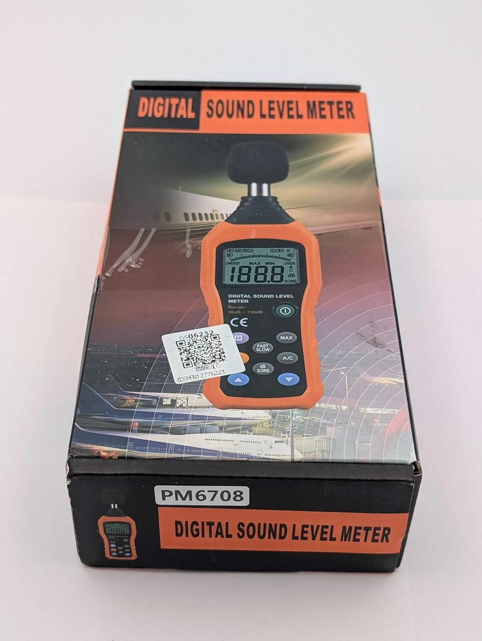 PEAKMETER PM6708 Sound Meter Data Logging Hold 30~130dB Measuring Range RETAIL!